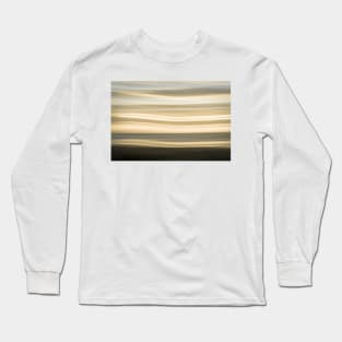 Coastal abstract wavy pattern over horizon Long Sleeve T-Shirt